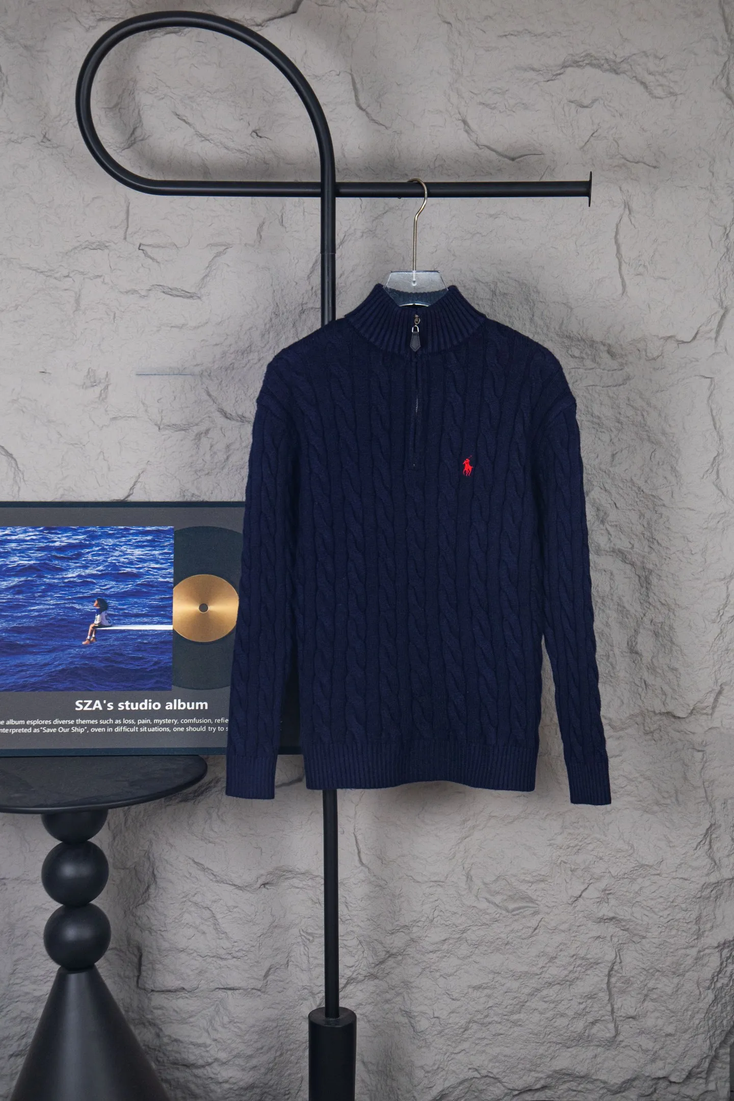 P260 2025SS Ralph Lauren Classic War Horse Small Label Half-Zip Chest Top, the same style for men and women, this year's most popular half-zip series. Made of 100% cotton. Color: Navy Blue White Gray Khaki Size: S M L XL